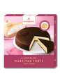 Niederegger Marzipan Torte Nuss-Sahne 185 g – feines Marzipan mit Haselnüssen und Sahne-Praliné-Füllung in Zartbitterschokolade, erhältlich bei Dreyer Confiserie Hameln.