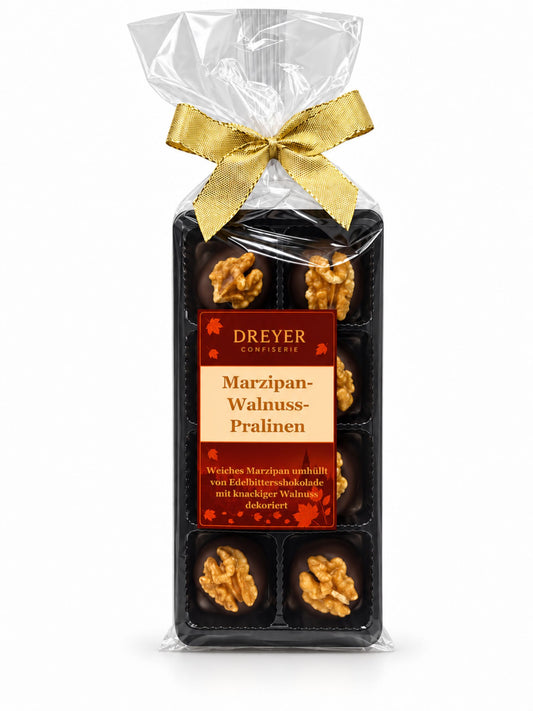 Marzipan-Walnuss-Pralinen 104g von Dreyer Confiserie mit Schokolade und Walnüssen