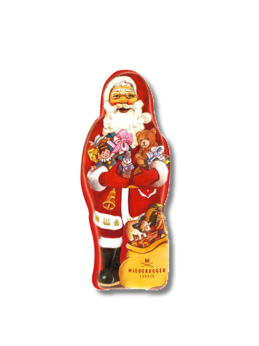Niederegger Marzipan-Weihnachtsmann 100 g – festlicher Marzipan mit Zartbitterschokolade, erhältlich bei Dreyer Confiserie Hameln.