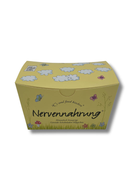 Nervennahrung Getreide-Schokoladen-Häppchen von K’s Soul Food Kitchen – knusprige Cerealien in Vollmilchschokolade mit Haselnusskrokant, 125 g, erhältlich bei der Confiserie Dreyer in Hameln.

