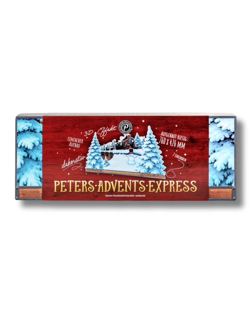 PETERS AdventsExpress Adventskalender 300 g – Verpackung.