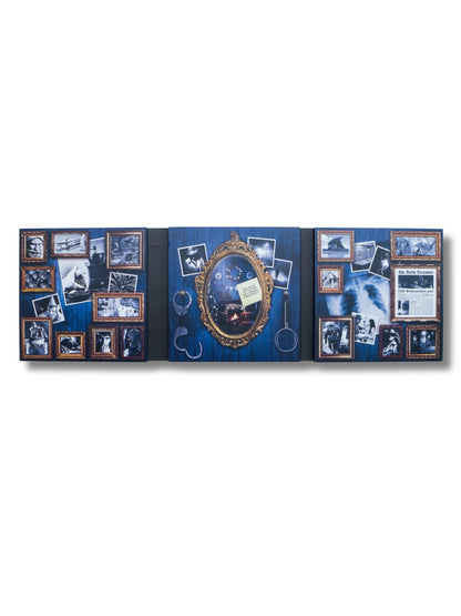 Criminal Christmas Adventskalender Knechts schwerster Fall 255 g von PETERS Pralinen – aufgeklappt. 