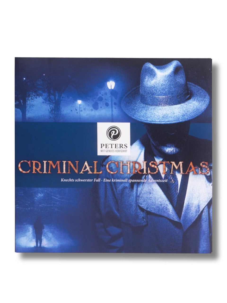 Criminal Christmas Adventskalender Knechts schwerster Fall 255 g von PETERS Pralinen – Vorderseite.