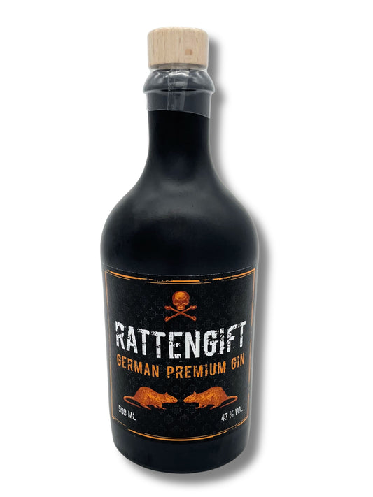 Rattengift Gin Zitrus – Premium Zitrus-Gin aus Hameln, exklusiv bei Dreyer Confiserie erhältlich.