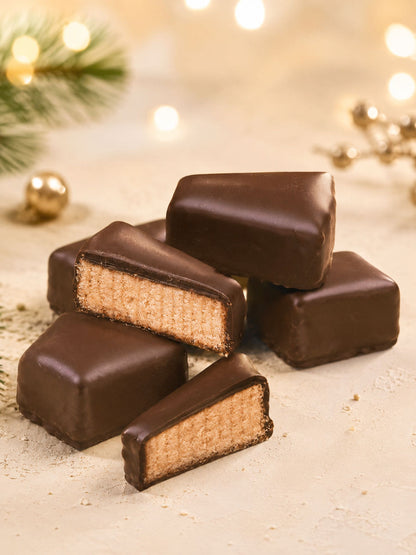 Produktbild Baumkuchen-Spitzen Zartbitter 100g von Grand-Cru auf Tischplatte