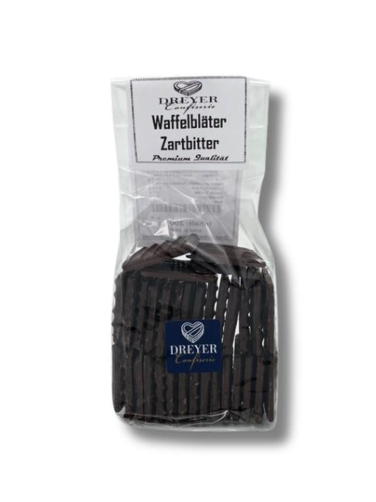 Dreyer Confiserie Waffelblätter Zartbitter – Knuspriges Gebäck aus der Rattenfängerstadt Hameln.