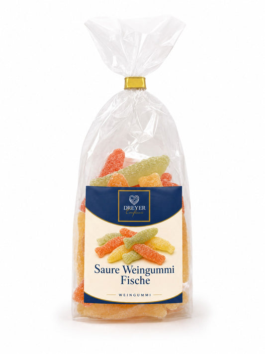 Saure Weingummi Fische 200g Dreyer Confiserie