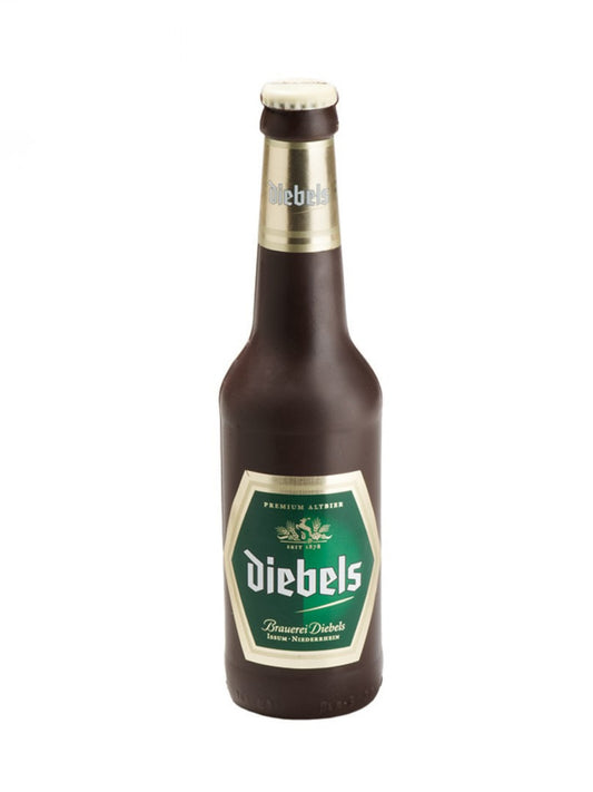 Schokoladen Bierflasche Diebels aus Zartbitterschokolade 130g