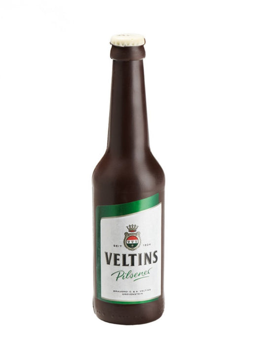 Schokoladen Bierflasche Veltins aus Zartbitterschokolade 130g