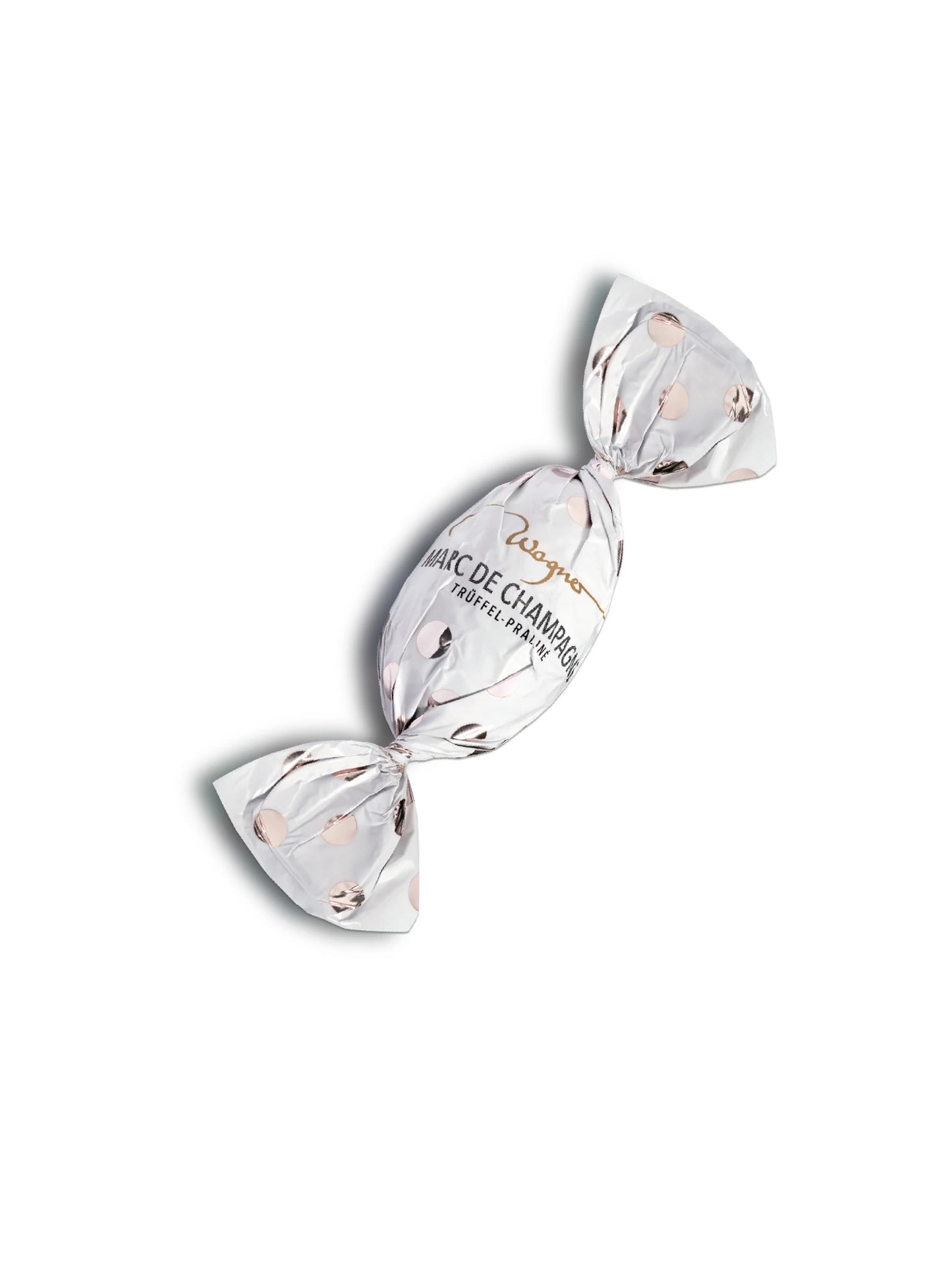 Trüffel-Osterei Marc de Champagne von Wagner, edle Vollmilchschokolade mit feiner Champagner-Trüffelfüllung, erhältlich in der Confiserie Dreyer.