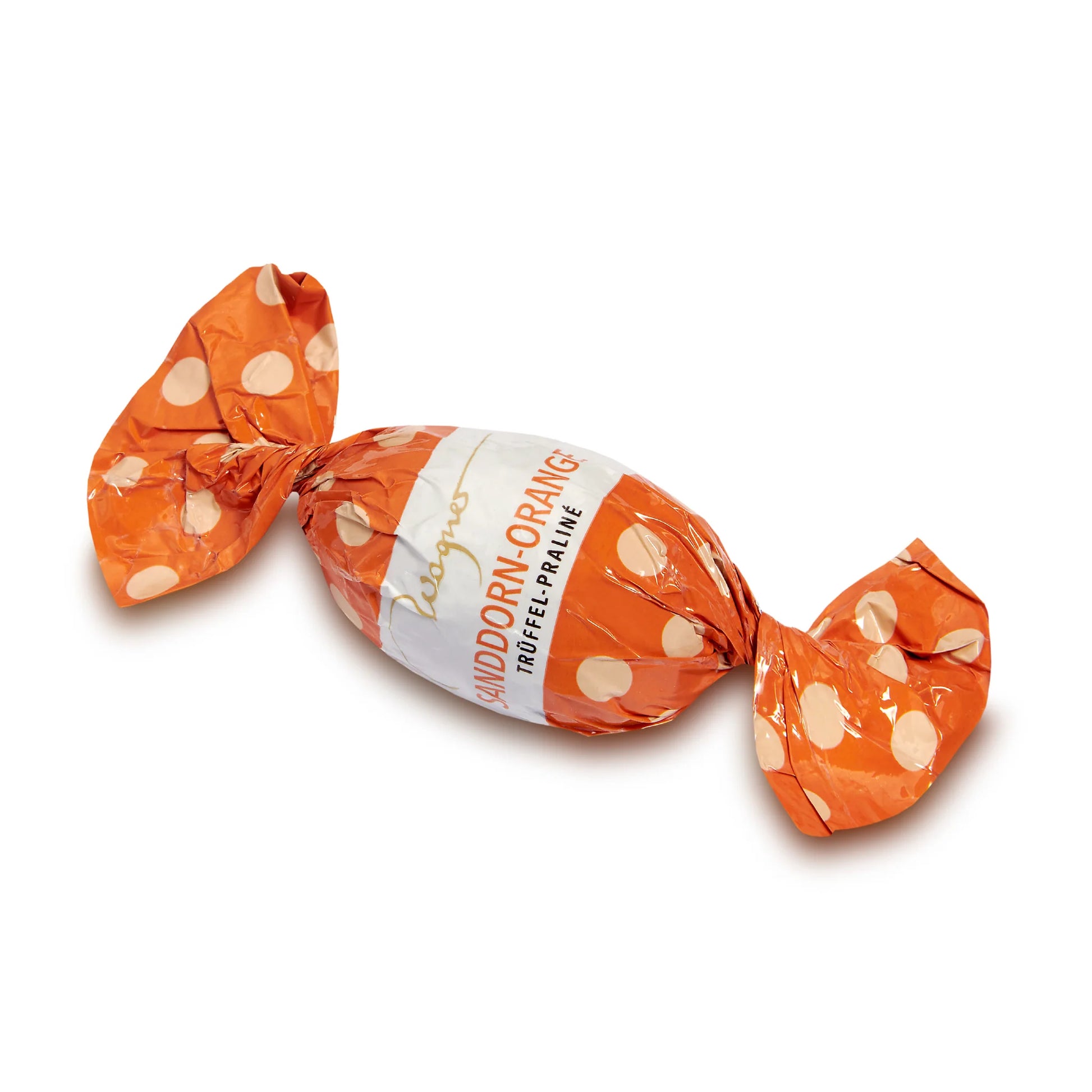 Trüffel-Osterei Sanddorn-Orange von Wagner – Vollmilchschokolade mit fruchtiger Sanddorn-Orange-Trüffelfüllung, erhältlich in der Confiserie Dreyer in der Rattenfängerstadt Hameln. Perfekt für das Osterfest!