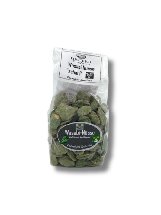 Dreyer Confiserie Wasabi Nüsse – würzig-scharfer Snack mit Erdnüssen im Teigmantel, 200g Beutel aus Hameln.