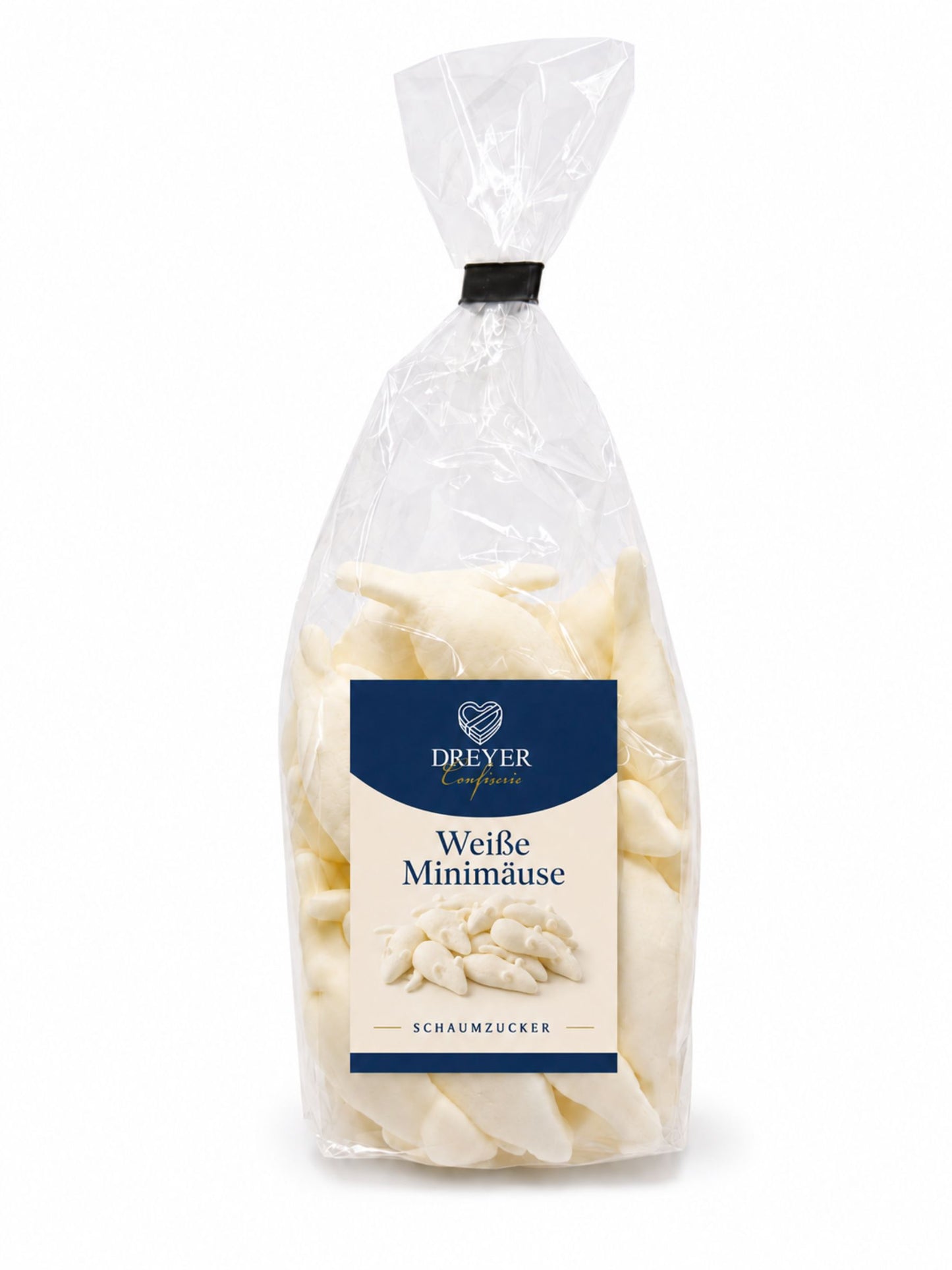 Weiße Minimäuse aus Schaumzucker 150g Dreyer Confiserie