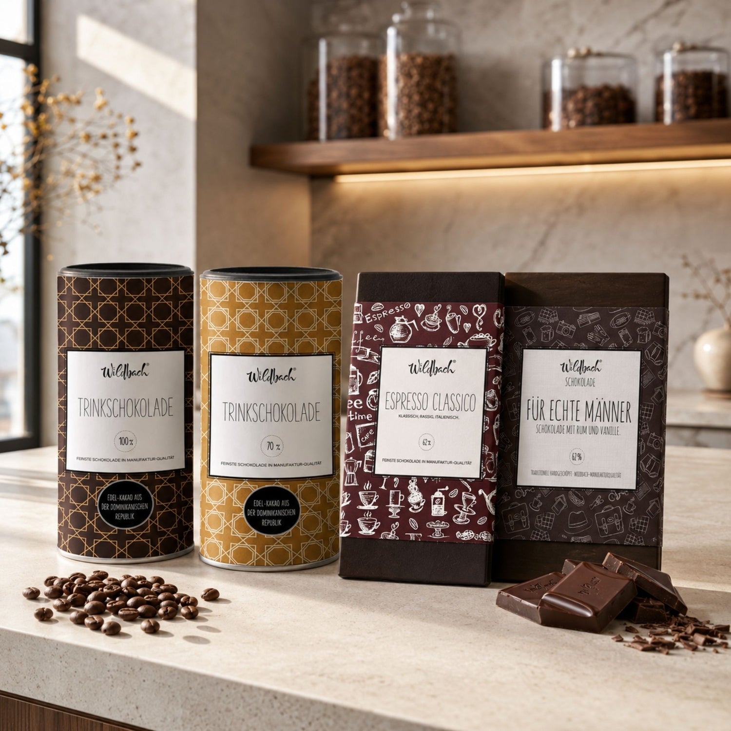 Wildbach Schokoladenmanufaktur in Bayern, handgeschöpfte Bean-to-Bar-Tafeln