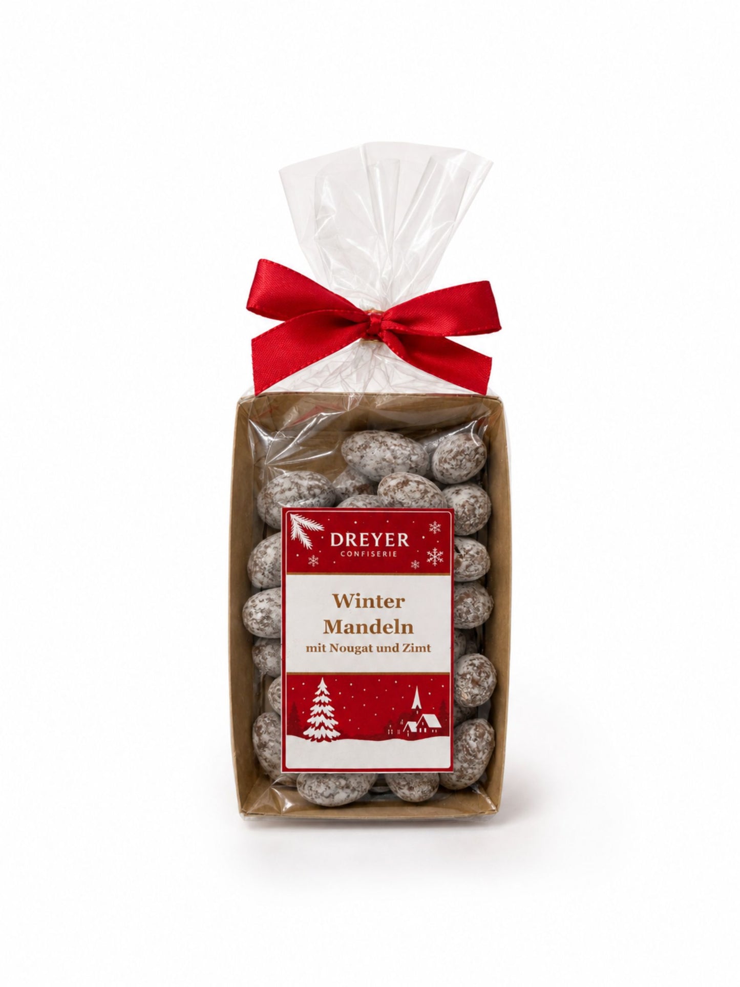 Zimt-Nougat Winter-Mandeln 125g von der Dreyer Confiserie